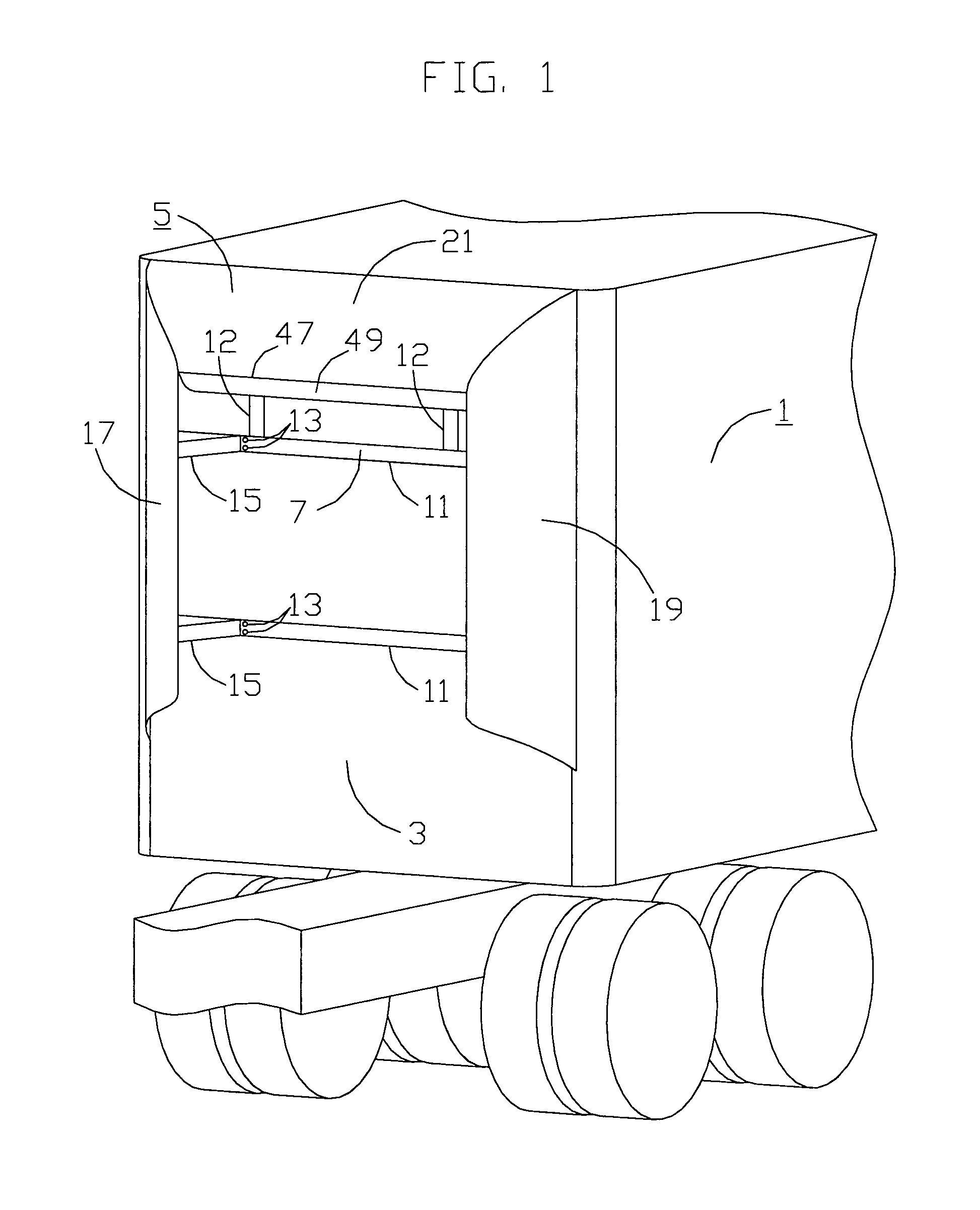 Device for reducing vehicle aerodynamic resistance