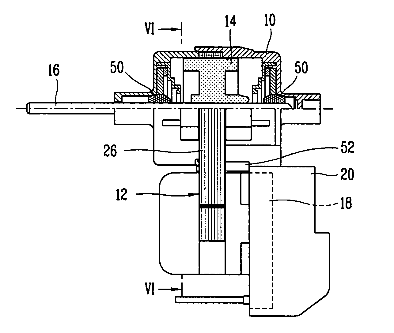 Skeleton type BLDC motor