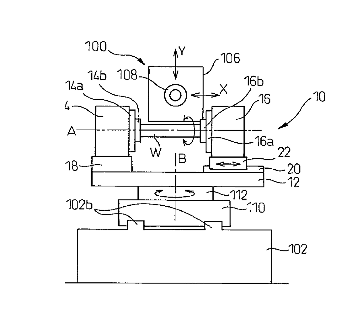 Rotary workhead device