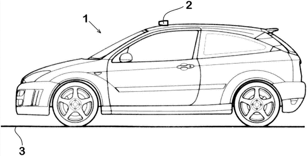 Motor Vehicle With Durst Sensor And Dust Resuspension System For A Motor Vehicle