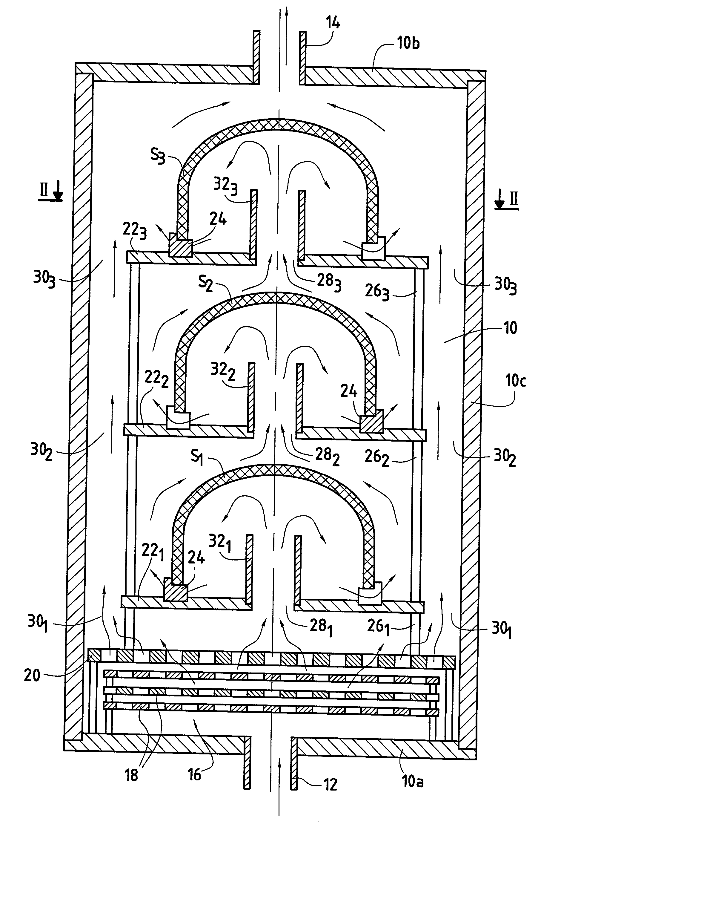 Densifying hollow porous substrates by chemical vapor infiltration