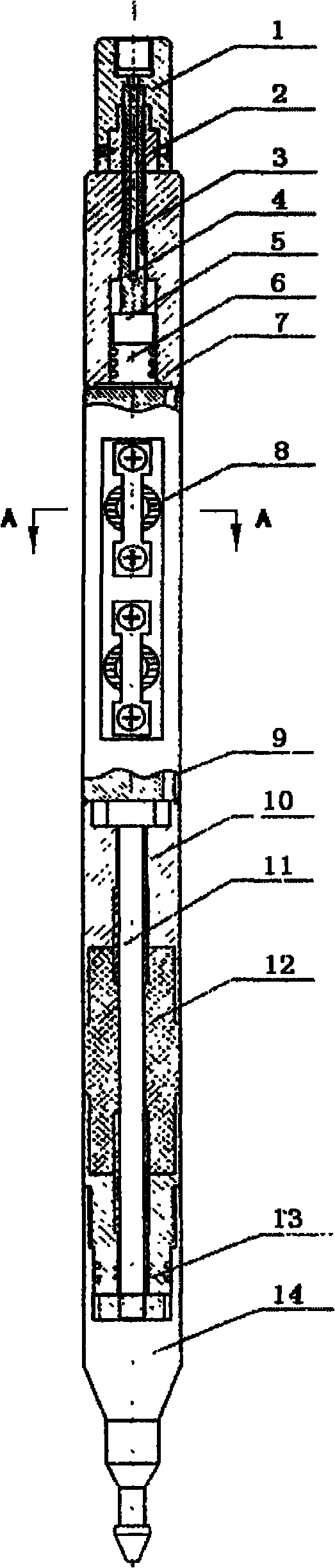 Oil tube testing plugging process and tube testing plugging device