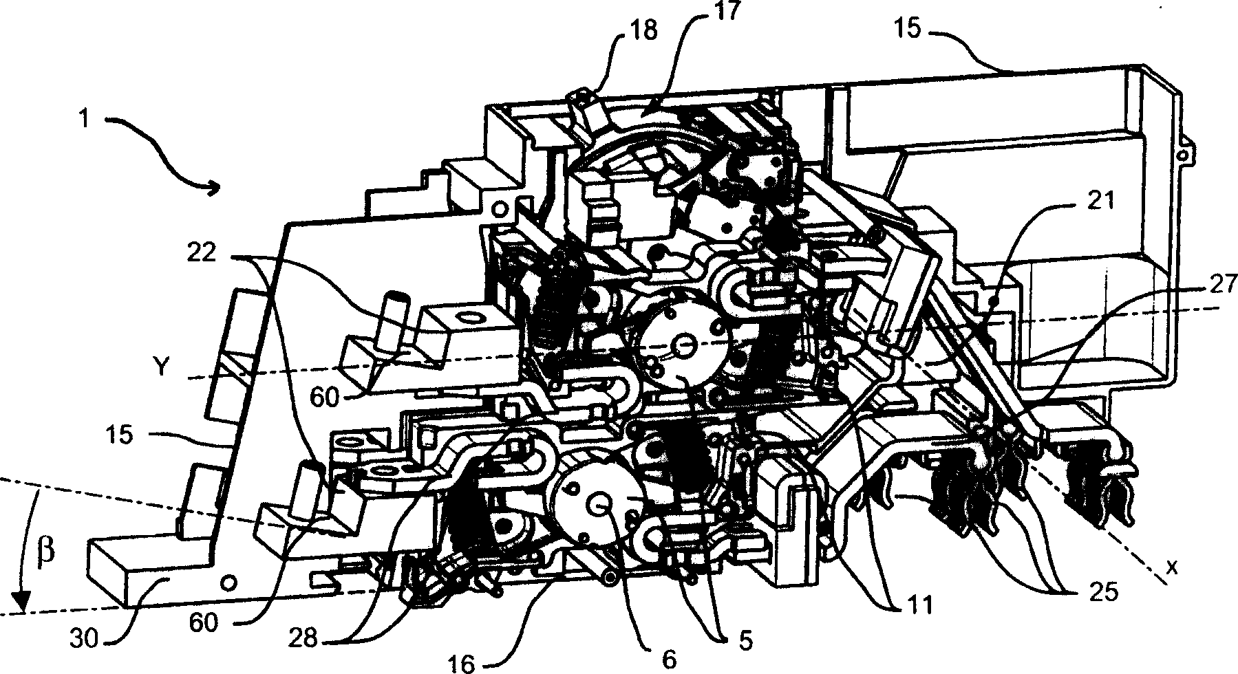 Multi-pole circuit breaker with single pole switching units