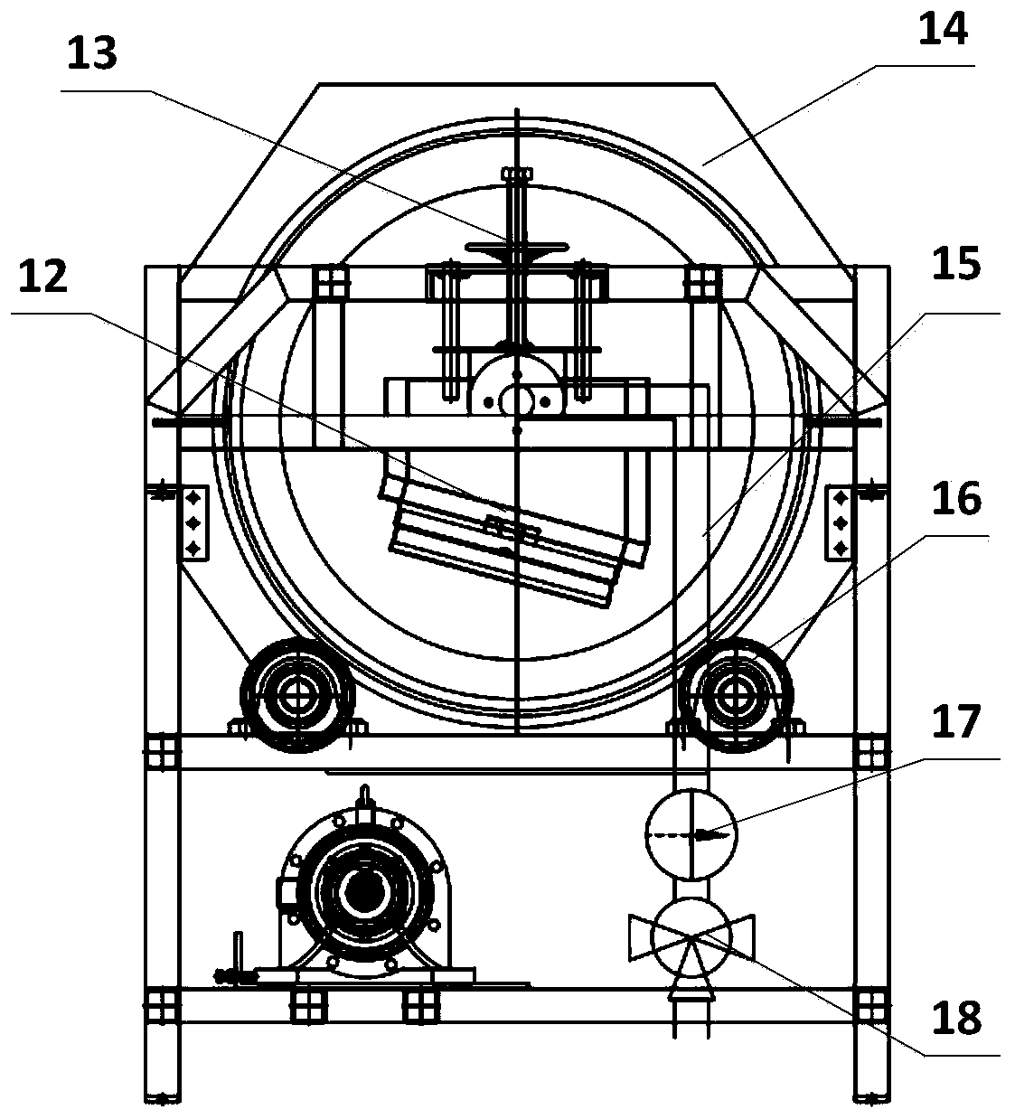 Method for sequentially drying walnuts through drum-type constant-temperature infrared rays and hot air