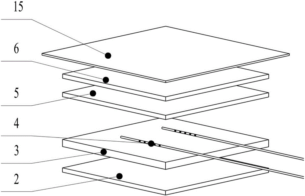 Glass fiber/epoxy resin composite material substrate type fiber bragg grating sensor