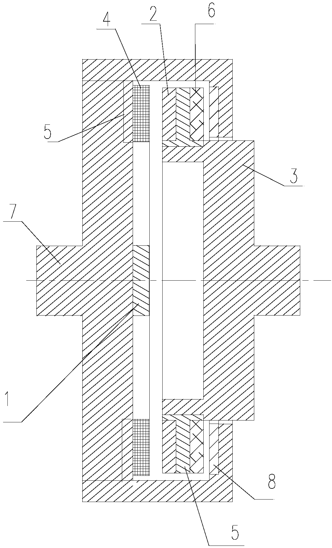 Permanent magnet speed regulator with fixed magnetic gap