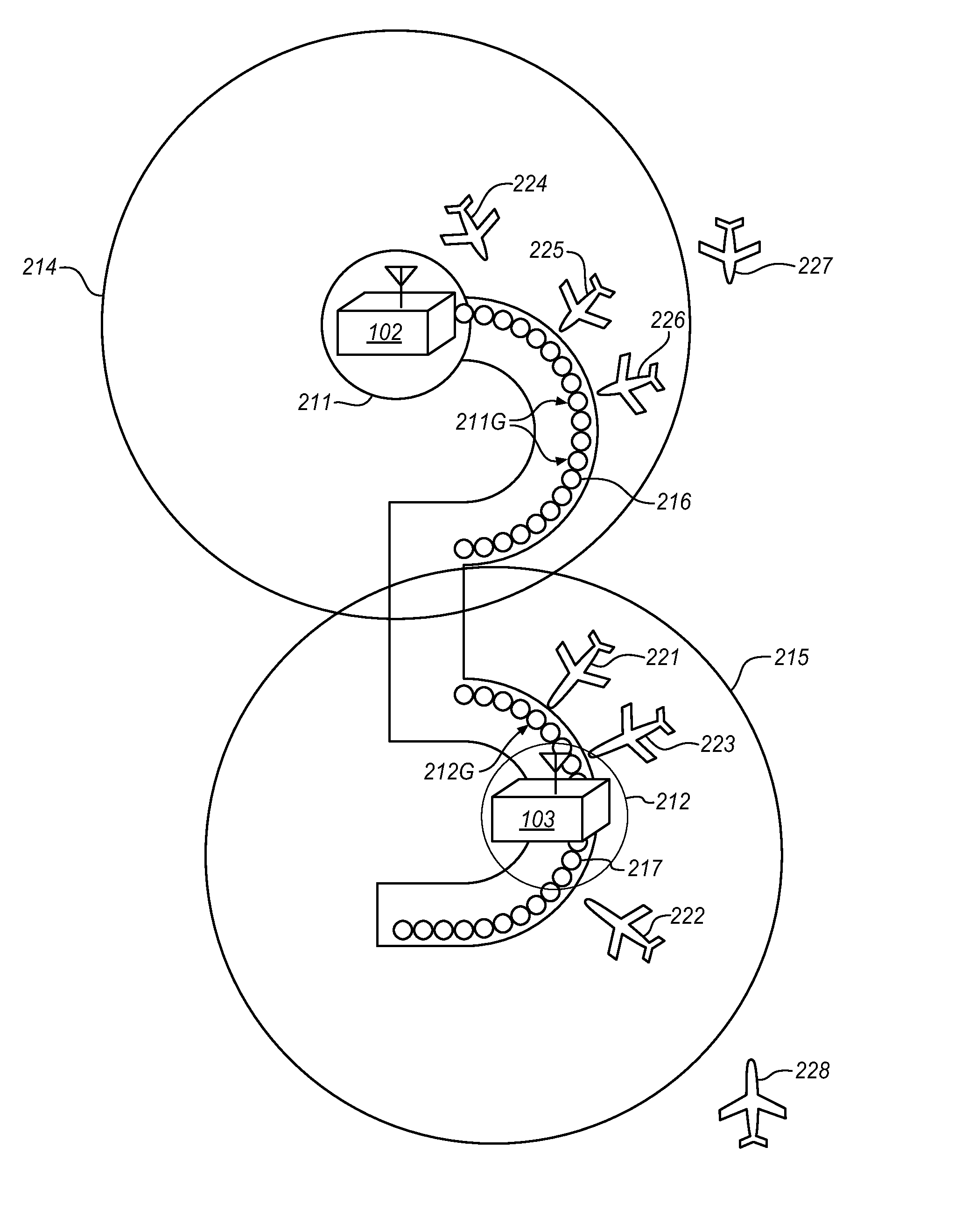 Mesh network based automated upload of content to aircraft