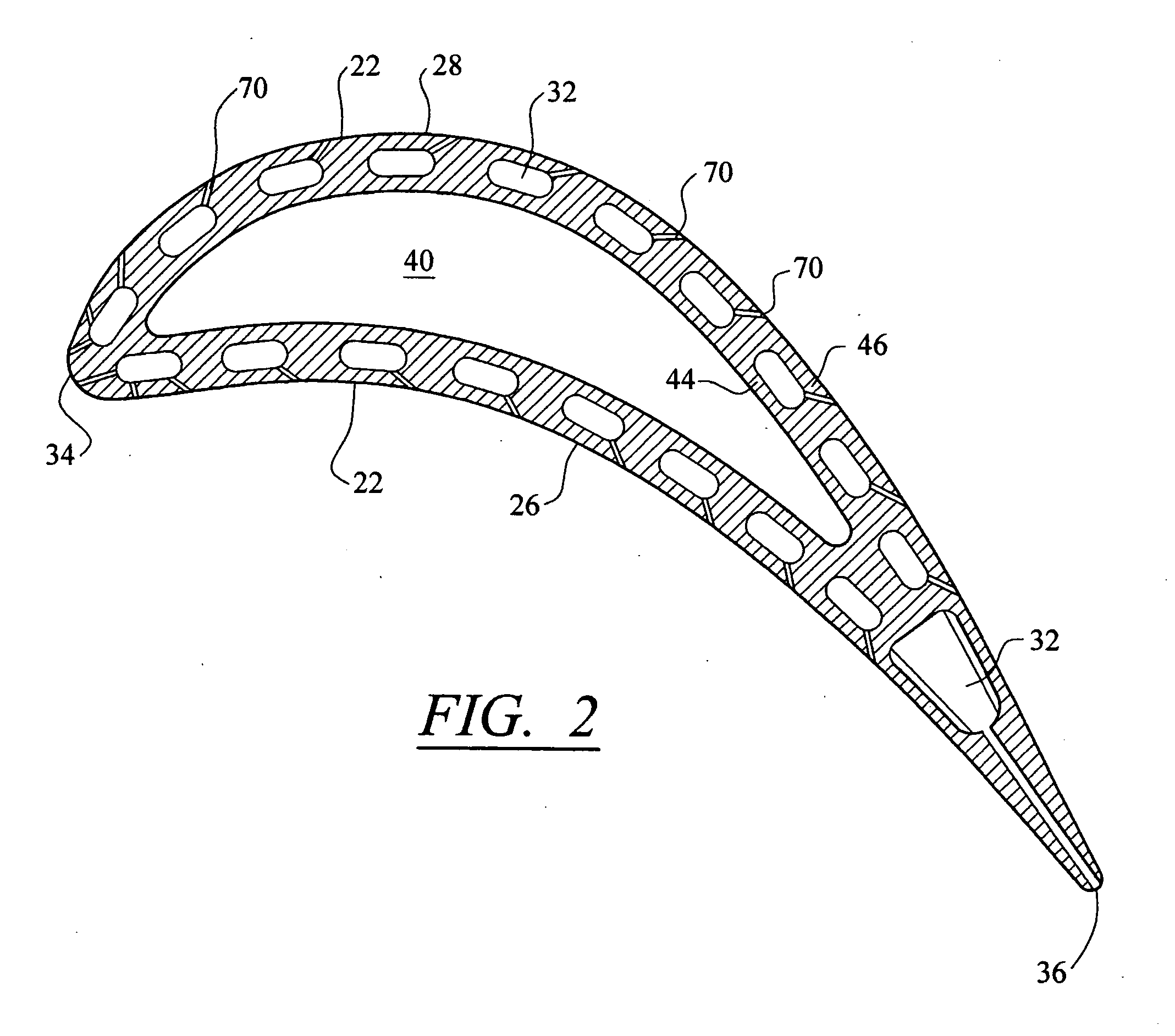 Cooling system for a tip of a turbine blade