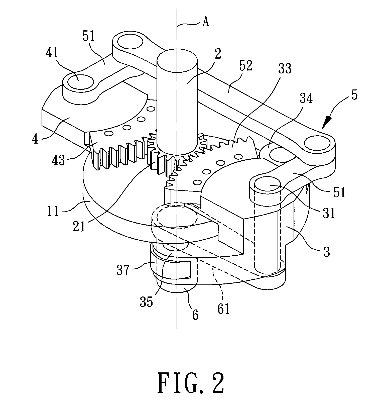 Transmission mechanism with intermittent output movement