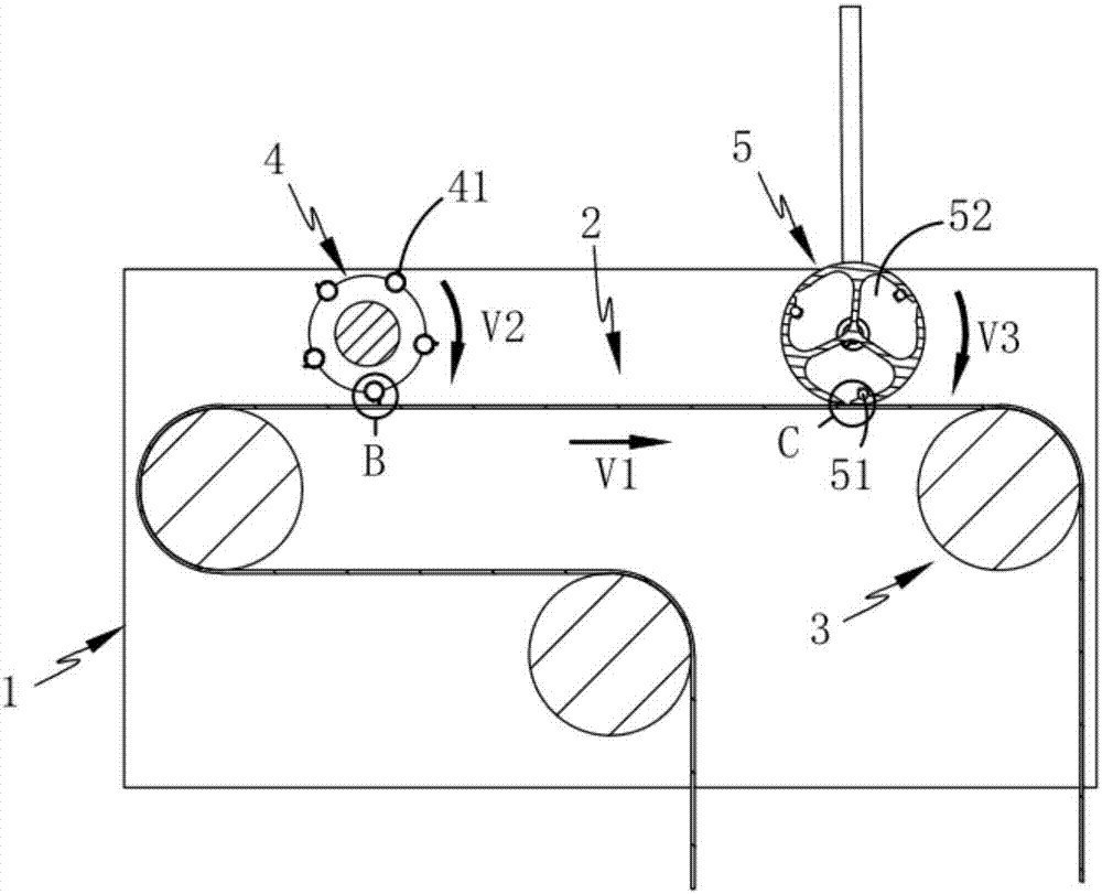 Rotary contact type cloth singeing mechanism