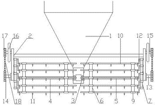 A self-propelled steering double-roller film hole opening machine