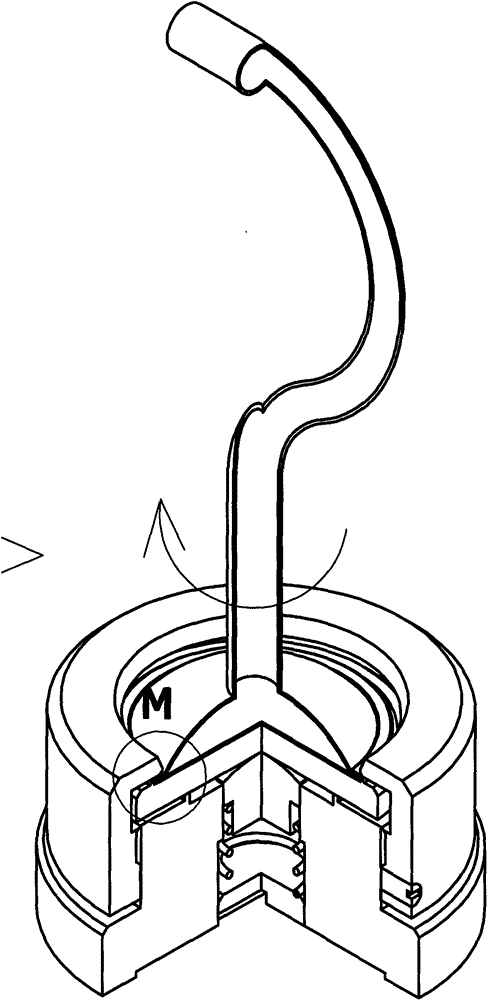 Low-concentration sampling nozzle binding apparatus