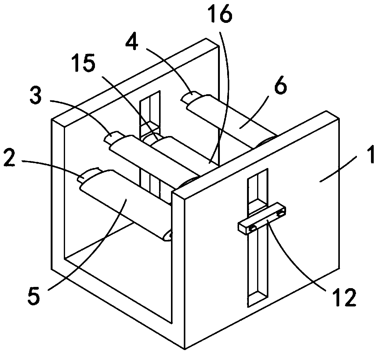 Yarn tensioning mechanism of water-jet loom