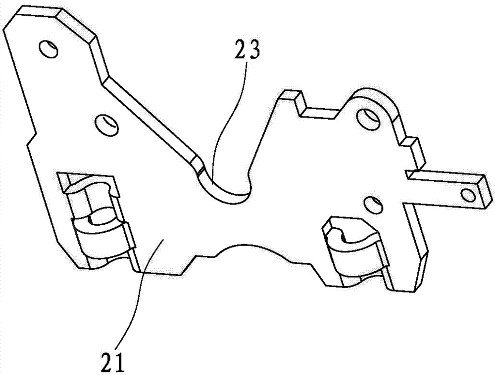 Lever and supporting matching structure for circuit breaker operation mechanism