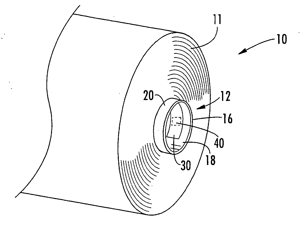 Removable identification device for multilayer tubular structures