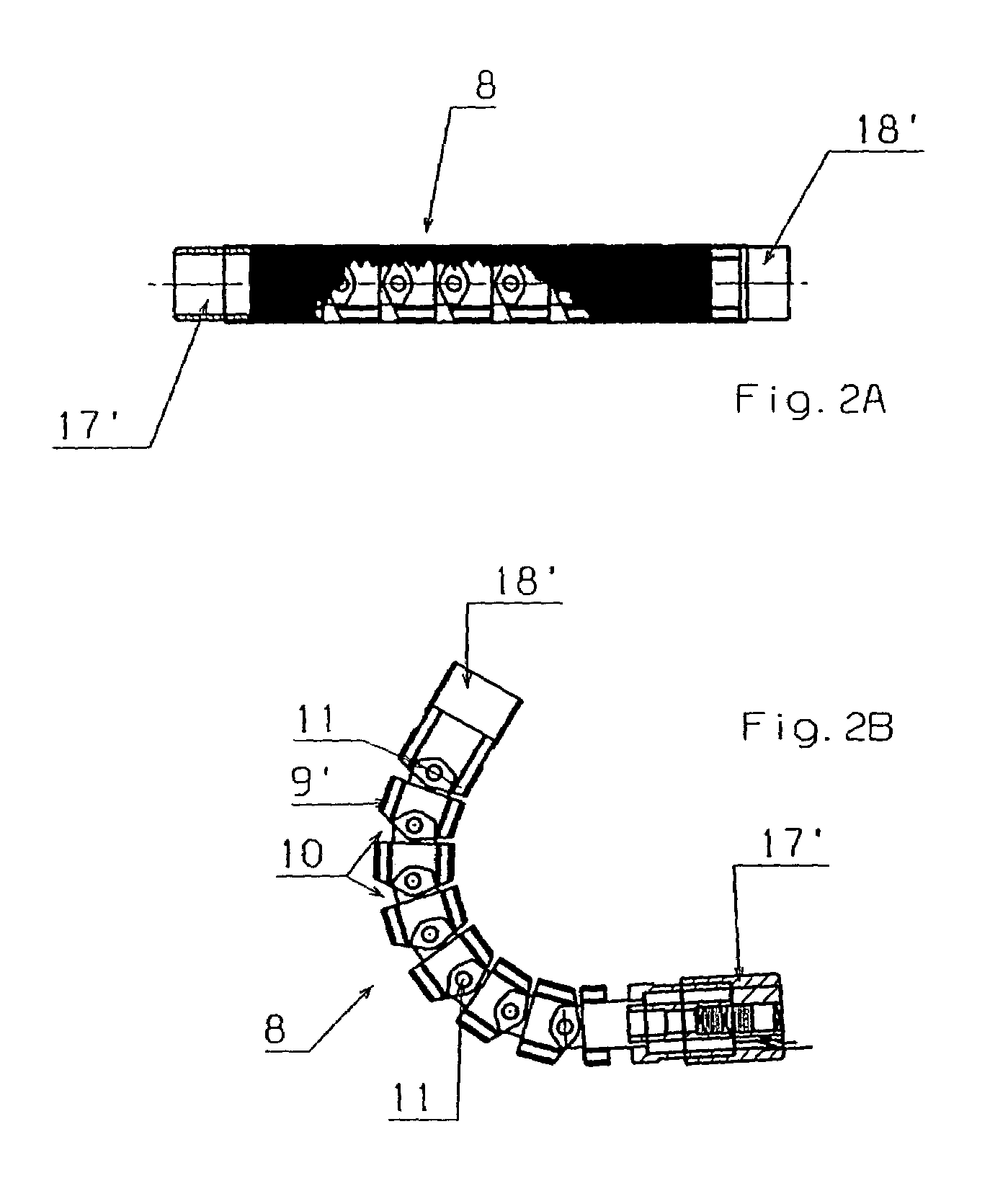 Bendable portion of an insertion tube of an endoscope and method of producing it