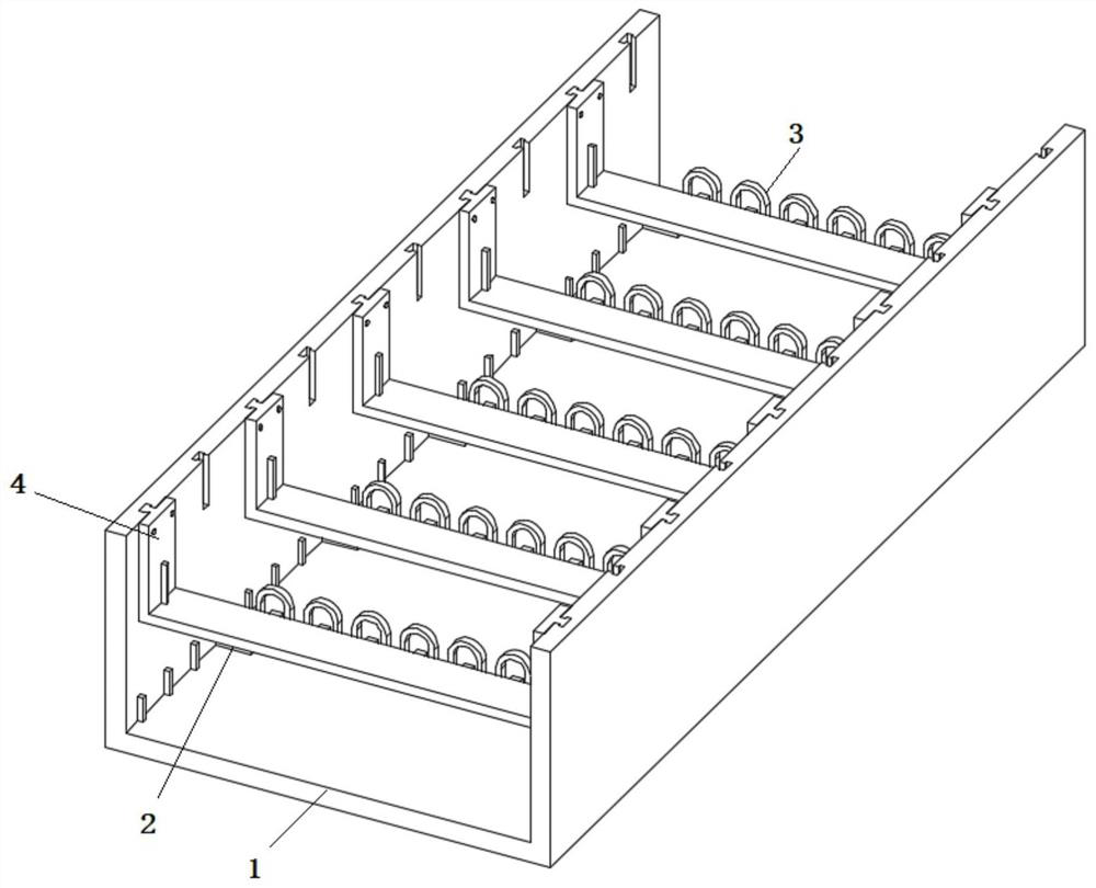 Cable slot convenient for rapid installation