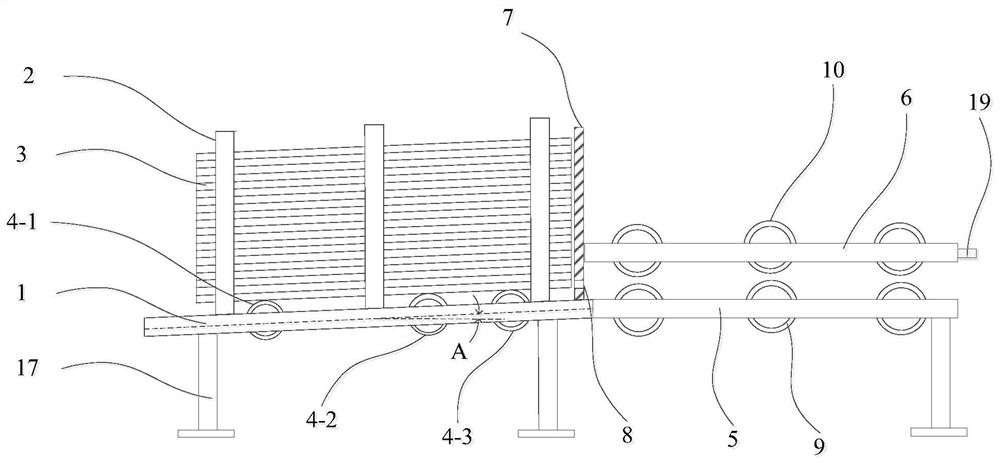 A corrugated box processing paper dividing line machine