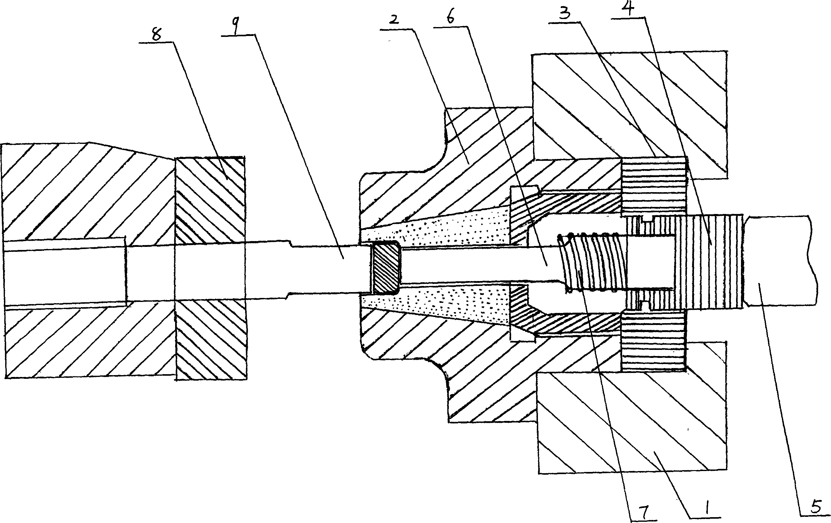 Universal-joint sleeve blank cold-upsetting formation art, and equipment therefor