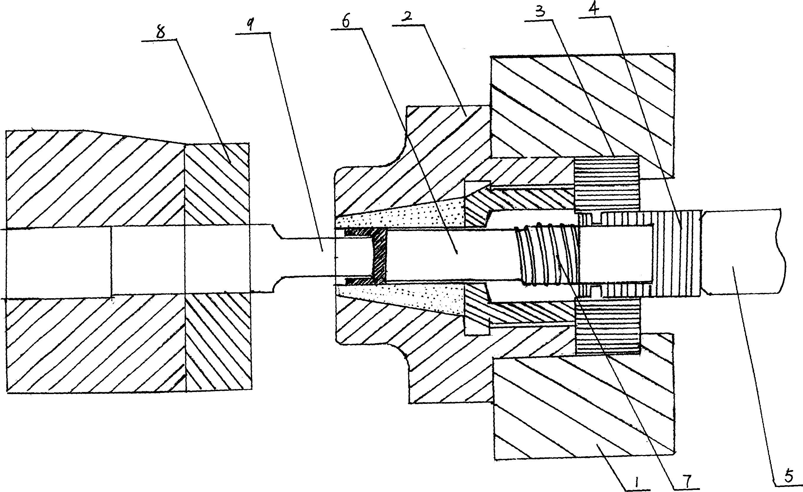 Universal-joint sleeve blank cold-upsetting formation art, and equipment therefor