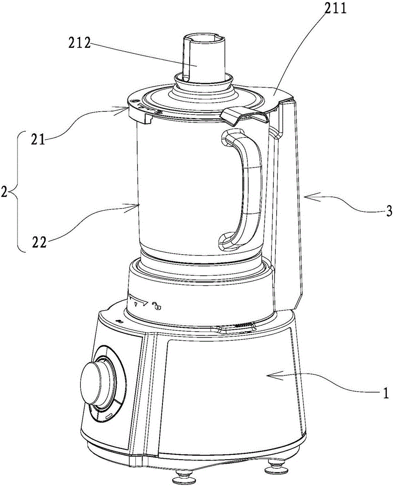 Wall-breaking food processer