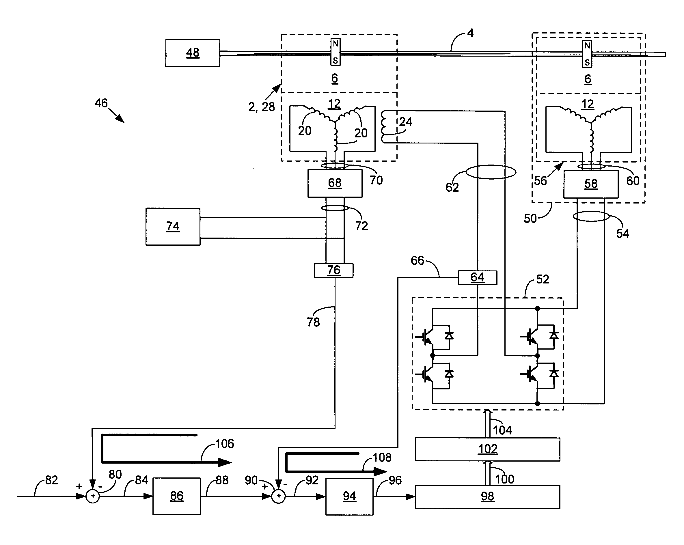 Permanent magnet electric generator with variable magnet flux excitation