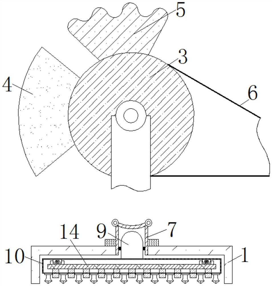 A frog-type rammer rammer plate crushing device