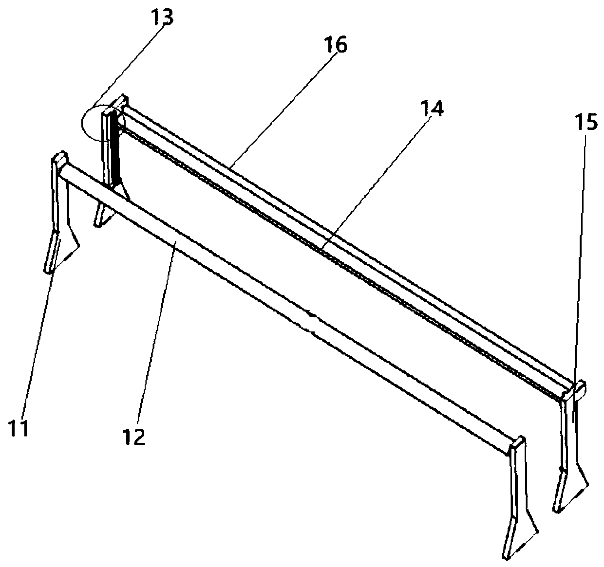 Continuous collecting, feeding and extruding integrated device for light wide-width net material