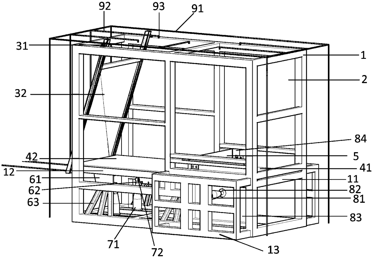 Ground fracture expansion simulation device and use method thereof