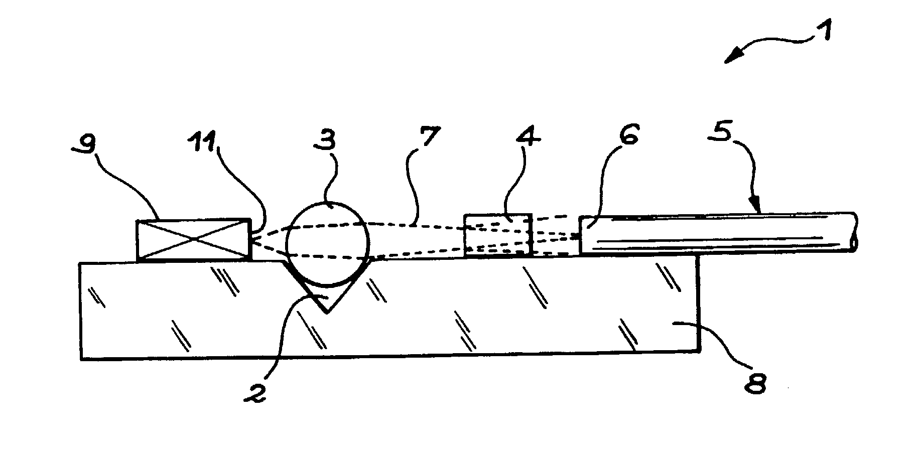 Passive compensating coupling laser device