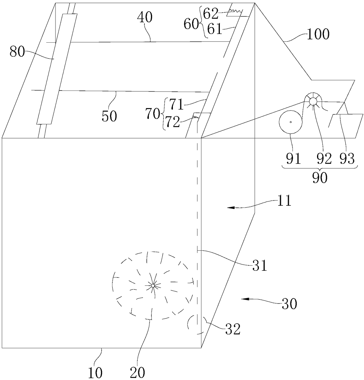 Automatic bag expansion and packing garbage can