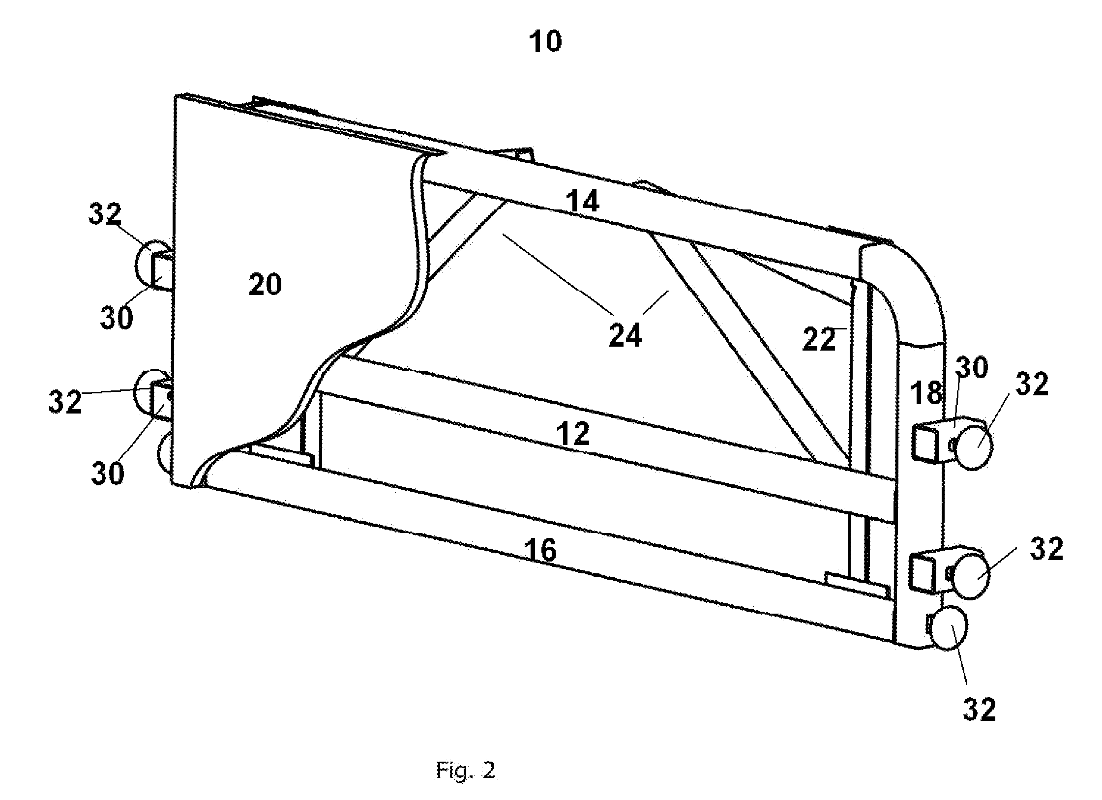 Wall mounted work bench