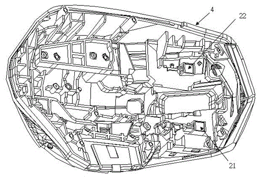 Mouse presser foot height detection device and detection method thereof