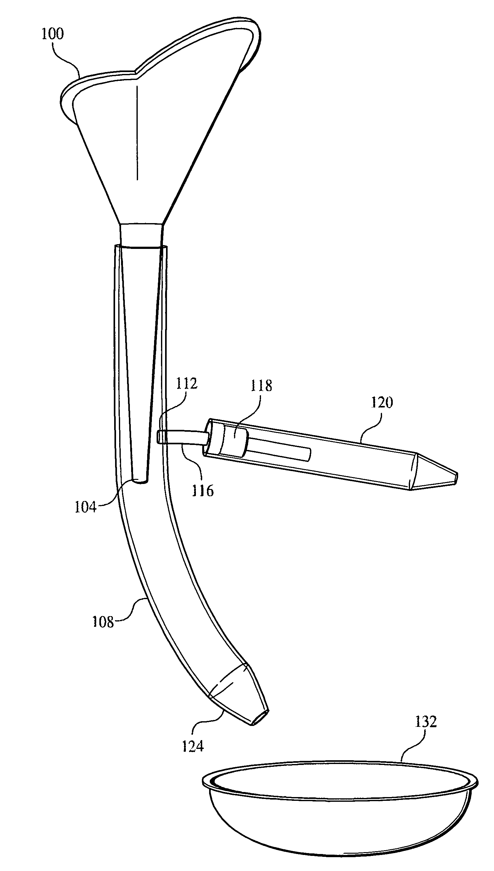 Midstream urination collection device