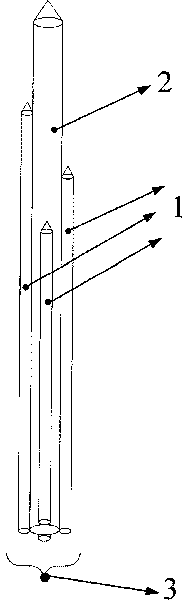 Cluster stimulating micro electrode array capable of being implanted into nerve system of human body