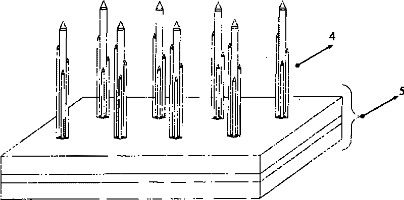 Cluster stimulating micro electrode array capable of being implanted into nerve system of human body