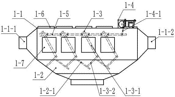 A purification system combining dry method net and water column method