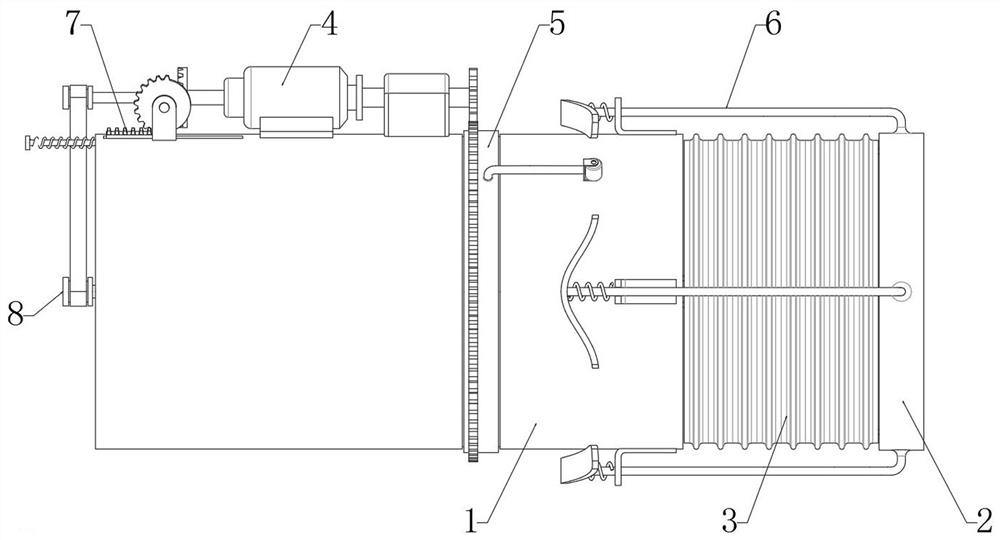 Large underground engineering cavern construction ventilation structure and construction method thereof