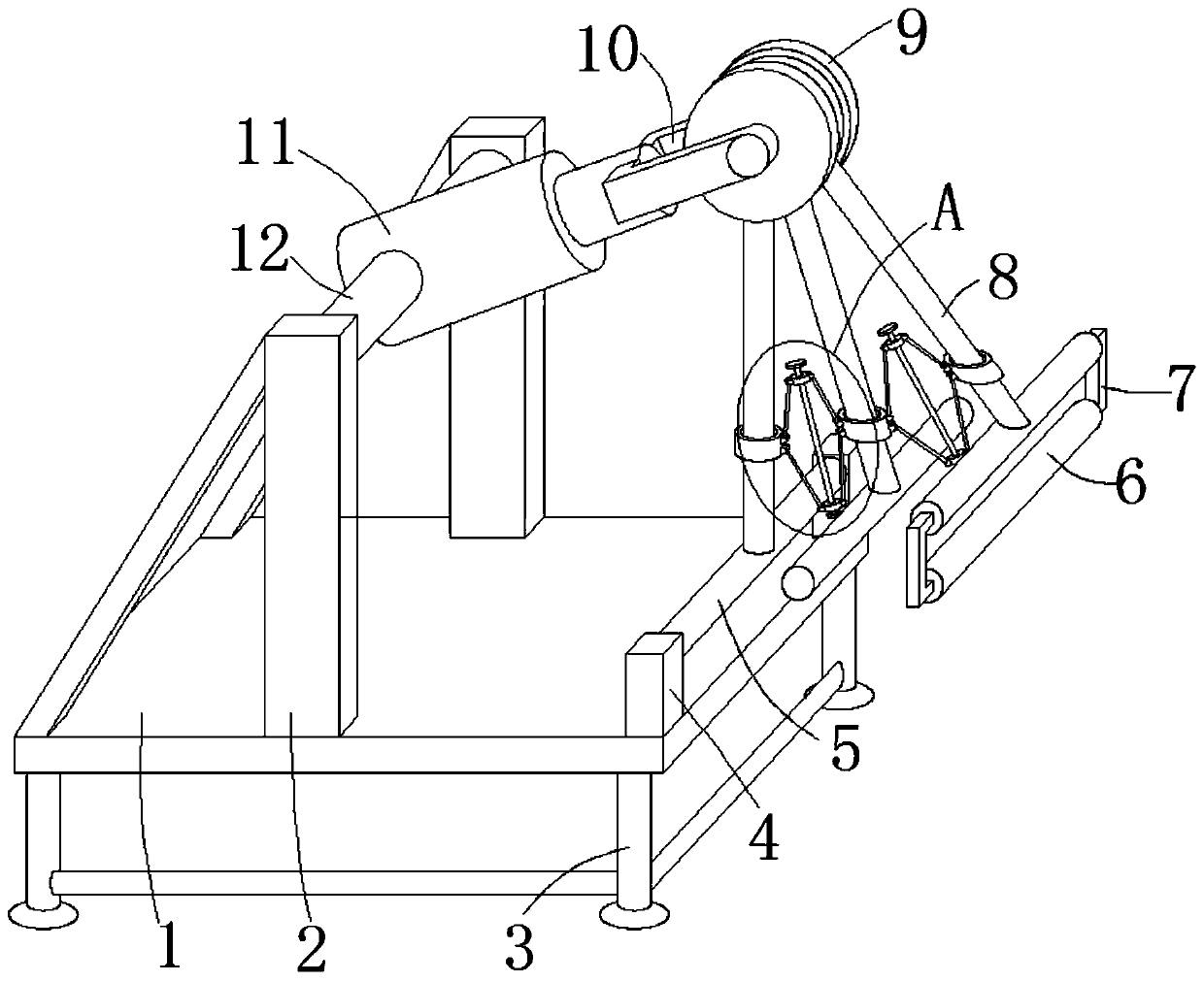 Mould frame bending machine