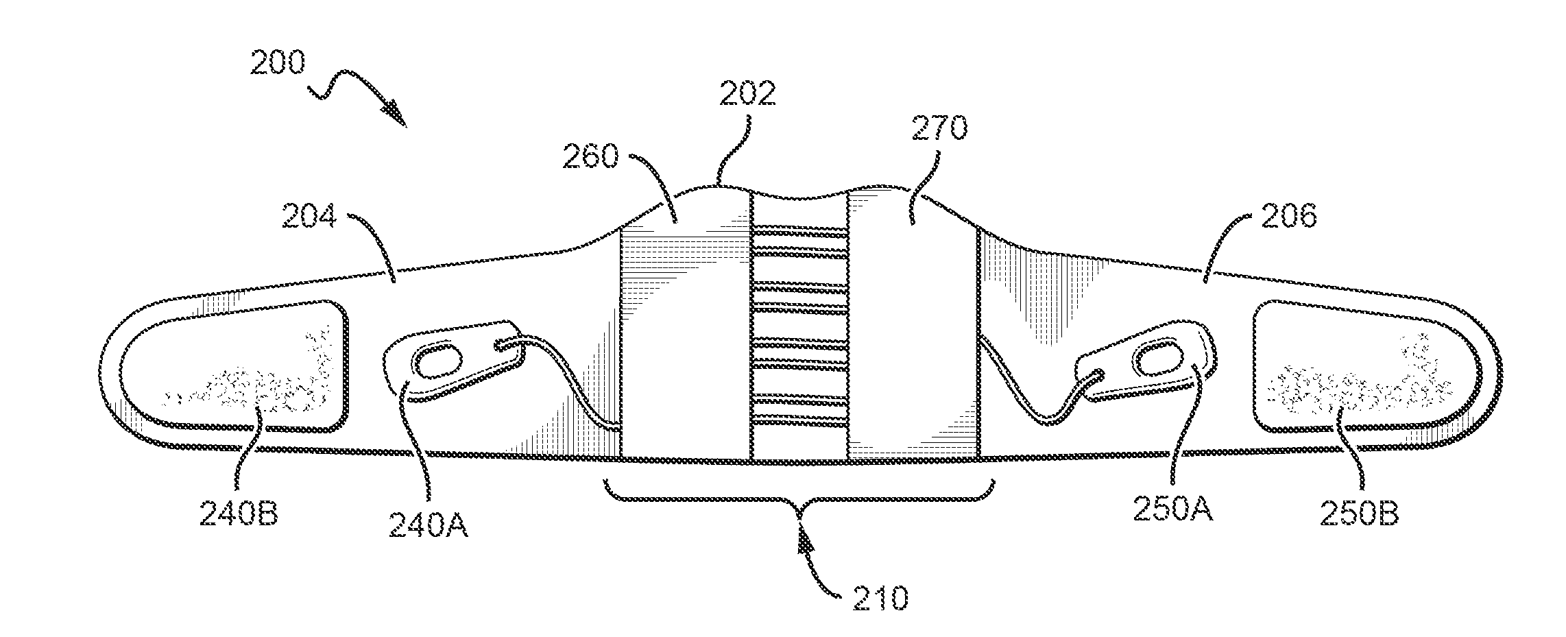 Brace having elastic and inelastic portions