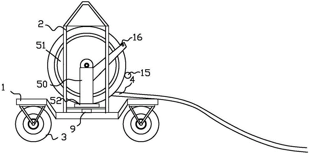 Solar-energy translation type sprinkling machine