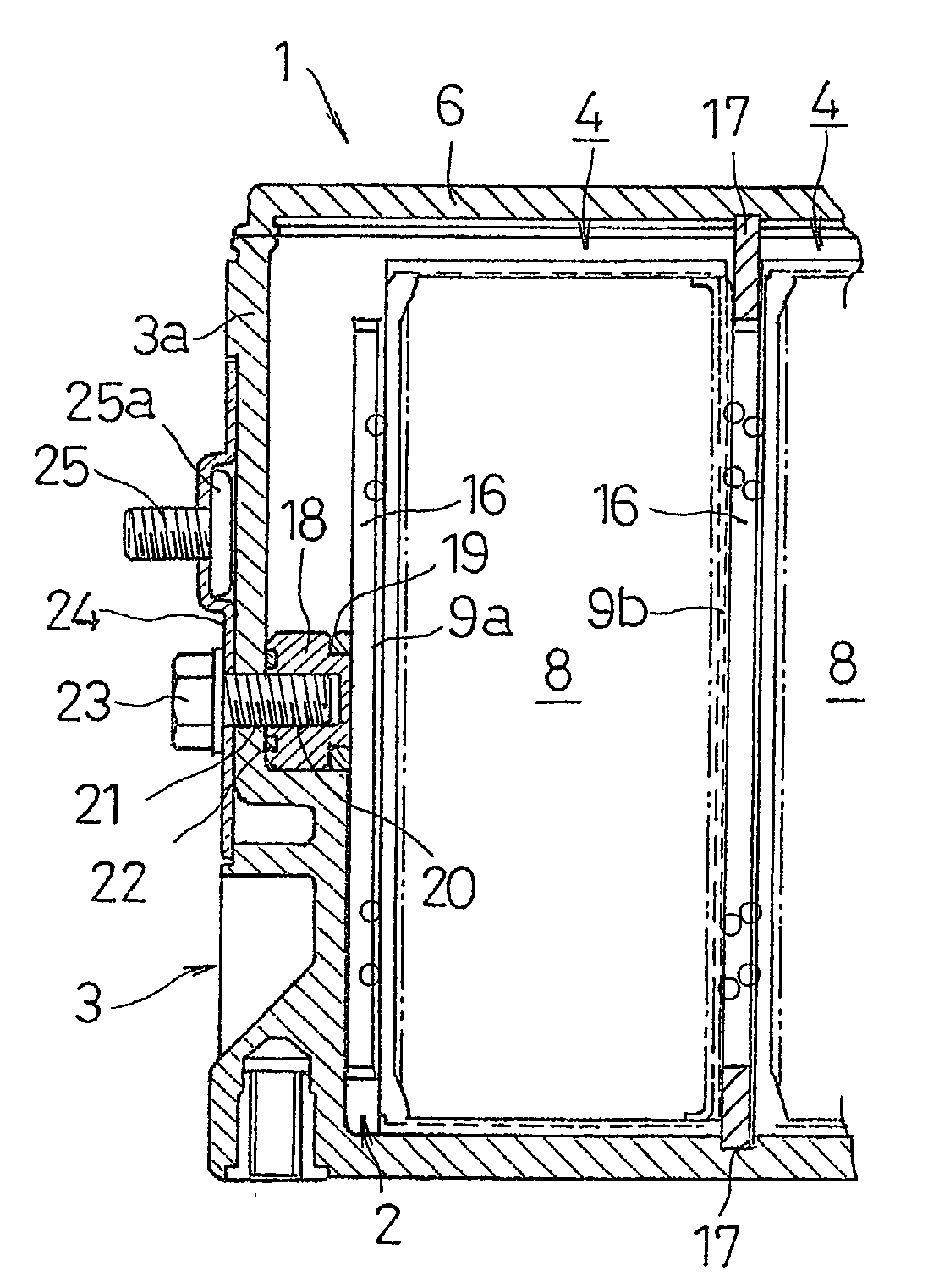 Prismatic sealed battery module