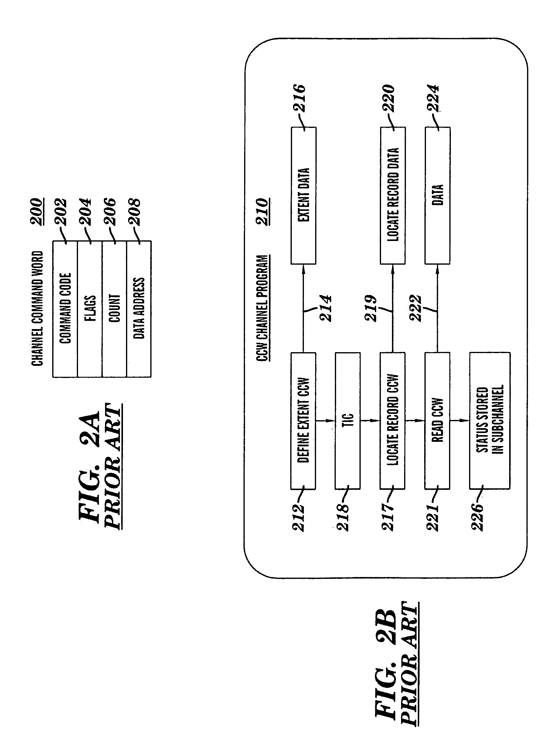 Computer command and response for determining the state of an I/O operation