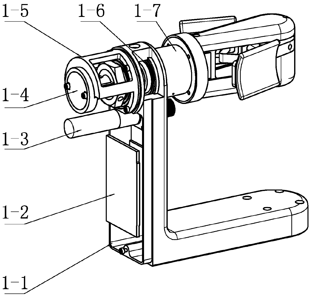 Seven-freedom-degree main operating handle for surgical robot