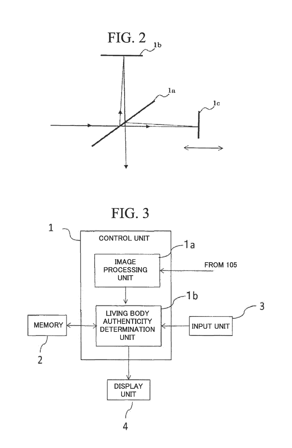 Living body determination device, living body determination method, and program