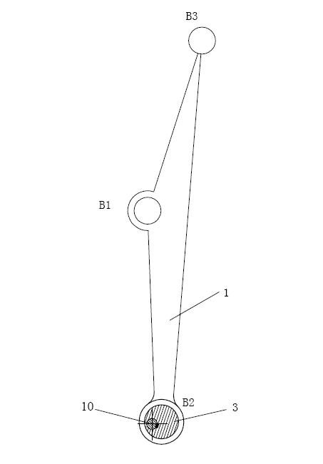 Knitting needle bed swinging mechanism of warp knitting machine