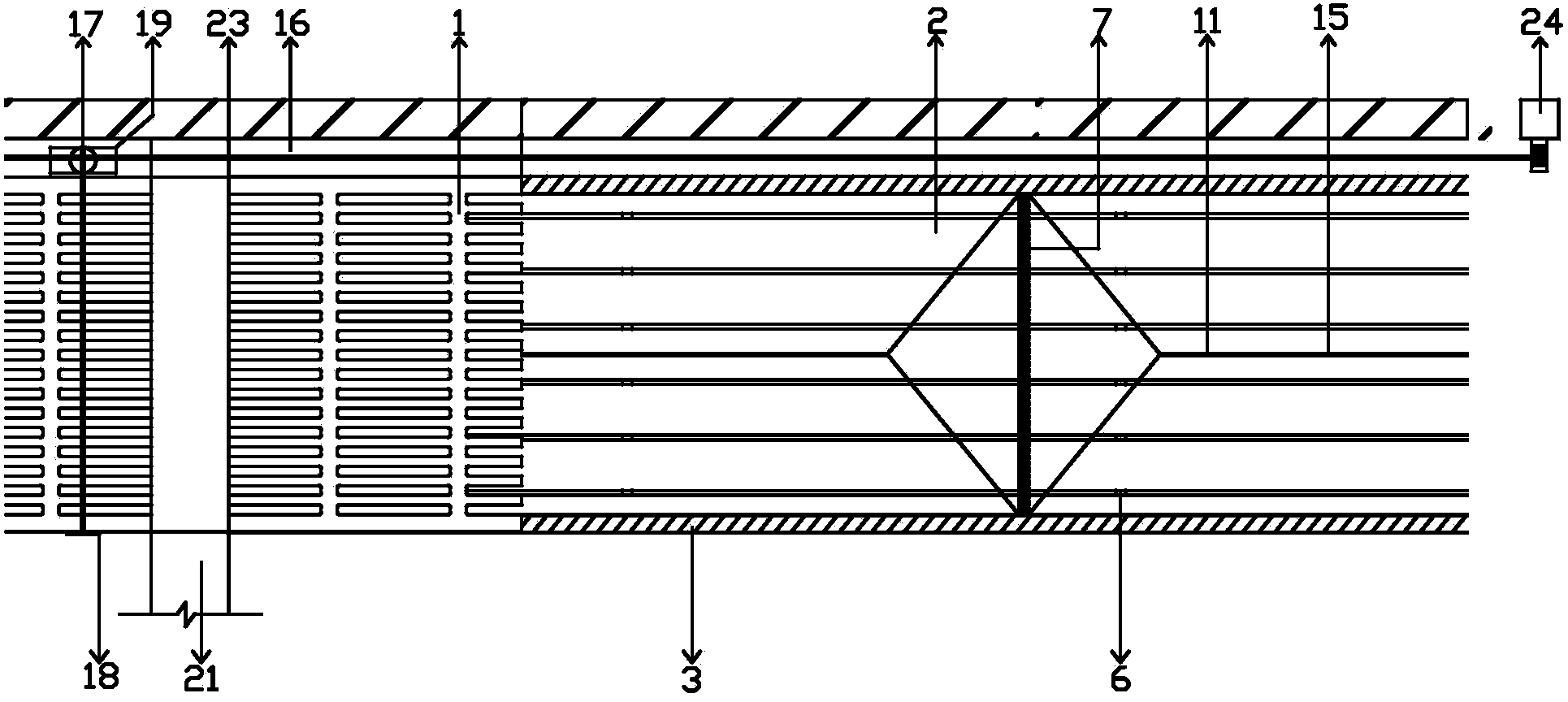 Water-saving barn blowdown system