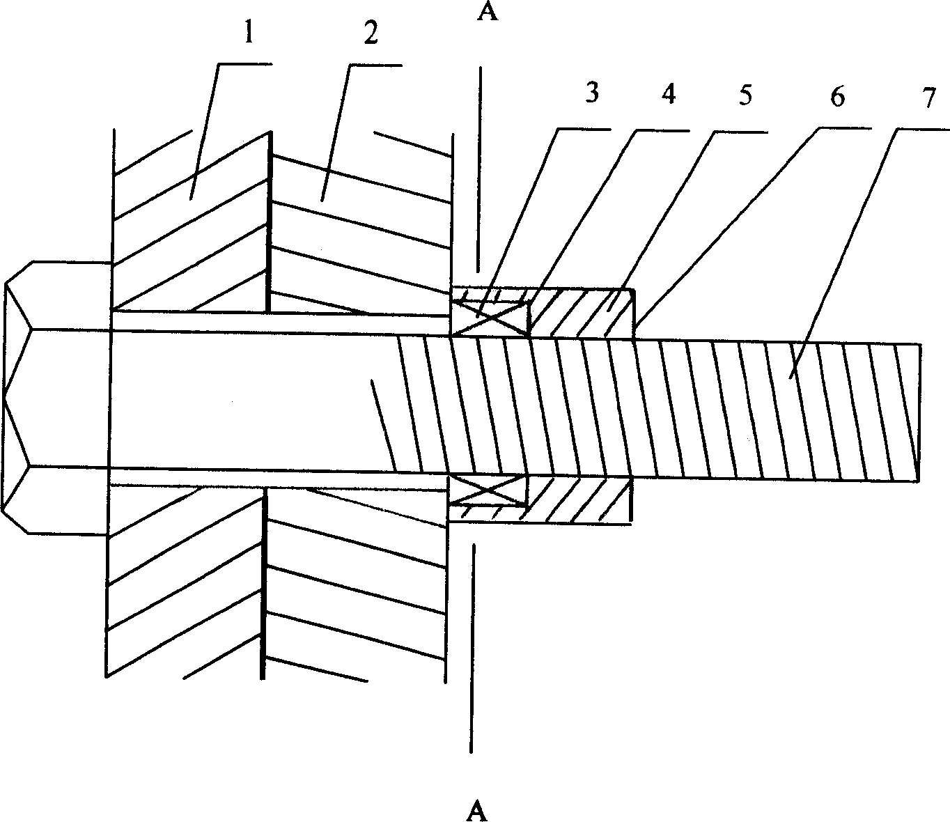 Magnetic vibration resistance anti-loosening bolt and net