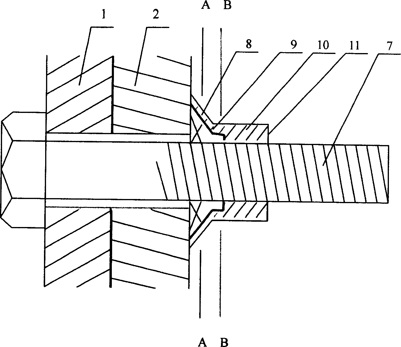 Magnetic vibration resistance anti-loosening bolt and net