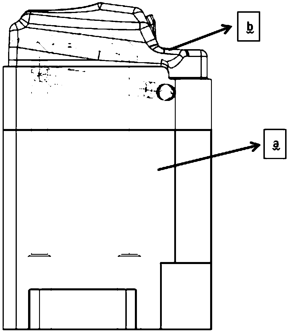 Metal part grafting printing method